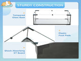 3 Tiers Hamster Cage, Gerbil Cage with Deep Glass Bottom, Non-Slip Ramps, Platforms, Hut, Exercise T3398P350087