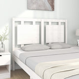Bed Headboard White 125.5x4x100 cm Solid Pine Wood 817931