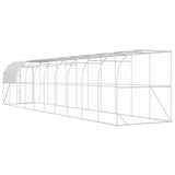 Against Wall Chicken Coop Silver 1000 x 200 x 215 cm 3434744