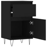Sideboards 2 pcs Black 40x35x70 cm Engineered Wood 831151