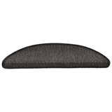 Self-adhesive Stair Mats Sisal-Look 15 pcs 56x20 cm Anthracite 326861