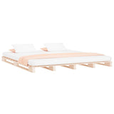 Pallet Bed without Mattress Small Double Solid Wood 821427
