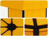 Garden Gazebo 6 x 3 m Yellow Polyester and Steel 190 3376014