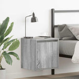 Wall-Mounted Bedside Cabinets 2 pcs Grey Sonoma 38x34x40 cm 861240