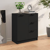 Sideboard Black Engineered Wood 811080