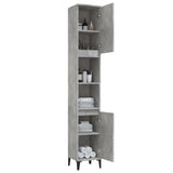 Bathroom Cabinet Concrete Grey 30x30x190 cm Engineered Wood 819800