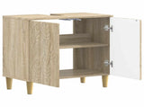 Bathroom Sink Cabinet DELFT Sonoma Oak 59.5 x 31.5x 59 cm 897007