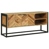 TV Cabinet Brown 110 x 30 x 50 cm Solid Acacia Wood 374111