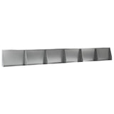 Retaining Wall 6 pcs 60 x 12 x 30 cm Galvanised Steel Silver 3449161