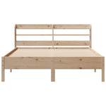 Bed Frame without Mattress 150x200 cm King Size Solid Wood Pine 3306885