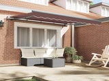 Retractable Awning Brown 300 x 200 cm Fabric 3329532
