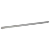 Lawn Edging 50 pcs 102 x 4 x 4 cm Steel Silver 8008733
