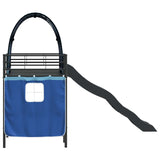 Kids'Loft Bed Frame Black and Blue 75 x 190 cm Metal 42020836