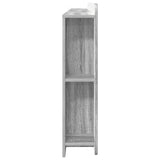 Headboard Cabinet with Storage Grey Sonoma Engineered Wood 8001306