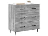 Drawer Cabinet Grey Sonoma 66 x 34.5 x 89.5 cm Engineered Wood 894841