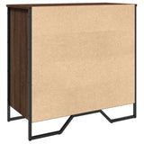 Shoe Cabinet Brown Oak 80x38x78 cm Engineered Wood 848653