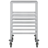 Tray Trolley with 6 GN Containers 39x55x87 cm Stainless Steel 4108073