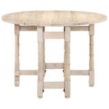 Dining Table Round 110x76 cm Solid Mango Wood 321700