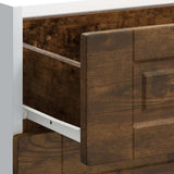 Kitchen Base Cabinet "Porto" Smoked Oak Engineered Wood 854264