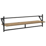 Wall Shelf Set with Shelf 6 pcs Artisan Oak 100 x 25 x 30 cm 882839