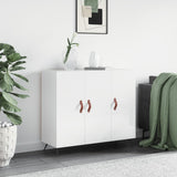Sideboard High Gloss White 90x34x80 cm Engineered Wood 828078