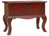 Side Table Brown 60.5 x 30 x 61 cm Solid Mahogany Wood 42009942