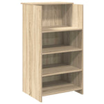 Reception Desk Sonoma Oak 155x50x103.5 cm Engineered Wood 3324198