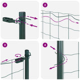 Ground Fix Welded Wire Fence 10 x 1.5 m 3350293