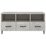 TV Cabinet Concrete Grey 102x35x50 cm Engineered Wood 812613