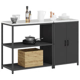 Kitchen Storage Set HATTEM 2 pcs Black Cold-rolled Steel 3392659