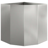 Corner Planter Silver 45 x 45 x 50 cm Galvanised steel 883673