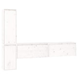 TV Cabinets 4 pcs White Solid Wood Pine 3100280