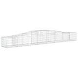 Arched Gabion Baskets 8 pcs 400x50x40/60 cm Galvanised Iron 3145923