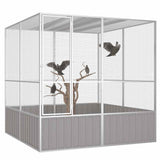 Bird Cage Grey 213.5x217.5x211.5 cm Galvanised Steel 171552