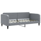 Daybed with Mattress Light Grey 90x190 cm Fabric 3196883