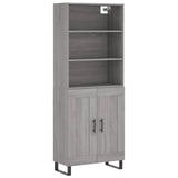 Highboard Grey Sonoma 69.5x34x180 cm Engineered Wood 3189987