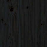 Bed Frame without Mattress Black Small Single Solid Wood Pine 3192195