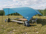 Camping Tarp Water-resistant Blue 695 x 580 x 200 cm 42028596