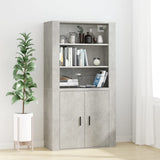 Wall Cabinet Concrete Grey 80x33x80 cm Engineered Wood 816596