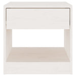 ZNTS Bedside Cabinets 2 pcs White 40x31x40 cm Solid Pinewood 808066