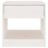 ZNTS Bedside Cabinets 2 pcs White 40x31x40 cm Solid Pinewood 808066