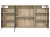 Bathroom Mirror Cabinet Sonoma Oak 100 x 14.5 x 70 cm 889121