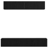 TV Cabinet Set 5 pcs Black Oak Engineered Wood 3393214