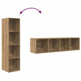 TV Cabinet Set 2 pcs Brown 37 x 37 x 142.5 cm Engineered Wood 3393539