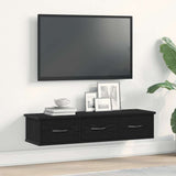 Wall Cabinet Black Oak 88x26x18,5 cm Engineered Wood 861994