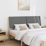 Upholstered Headboard Dark Grey 150 cm Solid Pine Wood 879390