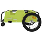 Bike Trailer Green Oxford Fabric and Iron 94193