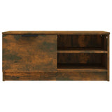 TV Cabinet Smoked Oak 80x35x36,5 cm Engineered Wood 817117