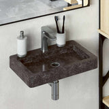Sink Black 38x24x6.5 cm Marble 149187