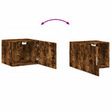 Wall Cabinet Smoked Oak 50x42.5x40 cm Engineered Wood 846114